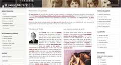 Desktop Screenshot of elcanonliterario.com