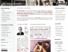 Tablet Screenshot of elcanonliterario.com
